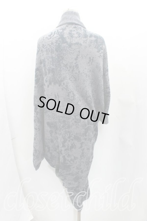 画像2: ヴィヴィアンウエストウッド 中古 / 総柄変形カーディガン 02（9号相当） 灰  H-25-10-12-026-to-OD-ZH (2)