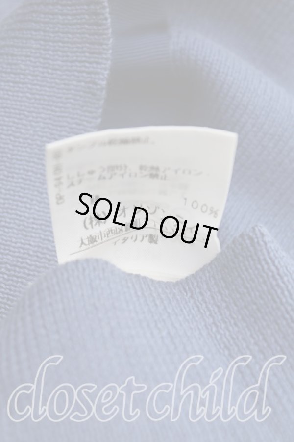 画像5: ヴィヴィアンウエストウッド 中古 / カラーオーブ刺繍カーディガン M 青  H-25-10-12-033-to-OD-ZH (5)