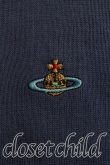 画像7: ヴィヴィアンウエストウッド 中古 / カラーオーブ刺繍カーディガン M 青  H-25-10-12-033-to-OD-ZH (7)