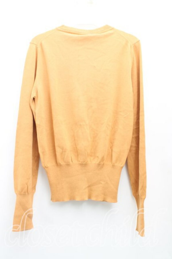 画像2: ヴィヴィアンウエストウッド 中古 / カラーオーブ刺繍カーディガン M キャメル  H-25-10-12-034-to-OD-ZH (2)