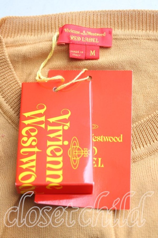 画像3: ヴィヴィアンウエストウッド 中古 / カラーオーブ刺繍カーディガン M キャメル  H-25-10-12-034-to-OD-ZH (3)