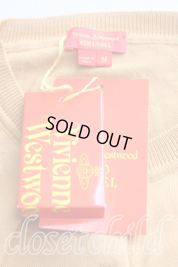 画像3: ヴィヴィアンウエストウッド 中古 / カラーオーブ刺繍カーディガン M キャメル  H-25-10-12-034-to-OD-ZH (3)