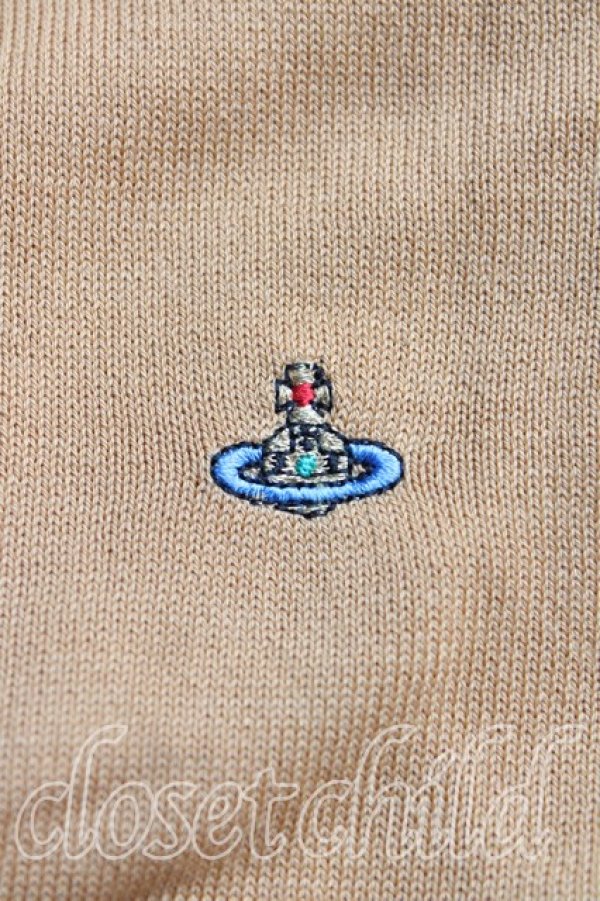 画像5: ヴィヴィアンウエストウッド 中古 / カラーオーブ刺繍カーディガン M キャメル  H-25-10-12-034-to-OD-ZH (5)