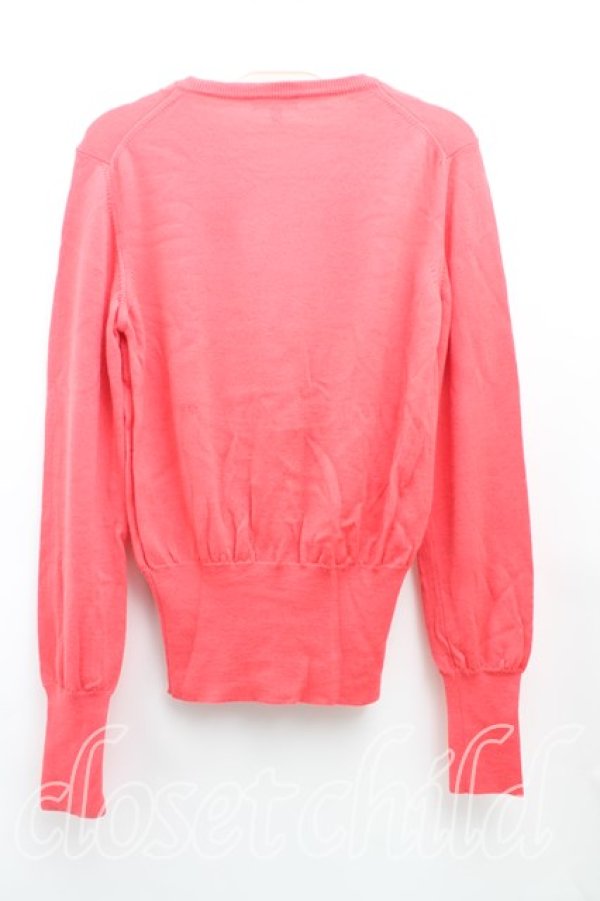 画像2: ヴィヴィアンウエストウッド 中古 / カラーオーブ刺繍カーディガン M ピンク  H-25-10-12-035-to-OD-ZH (2)