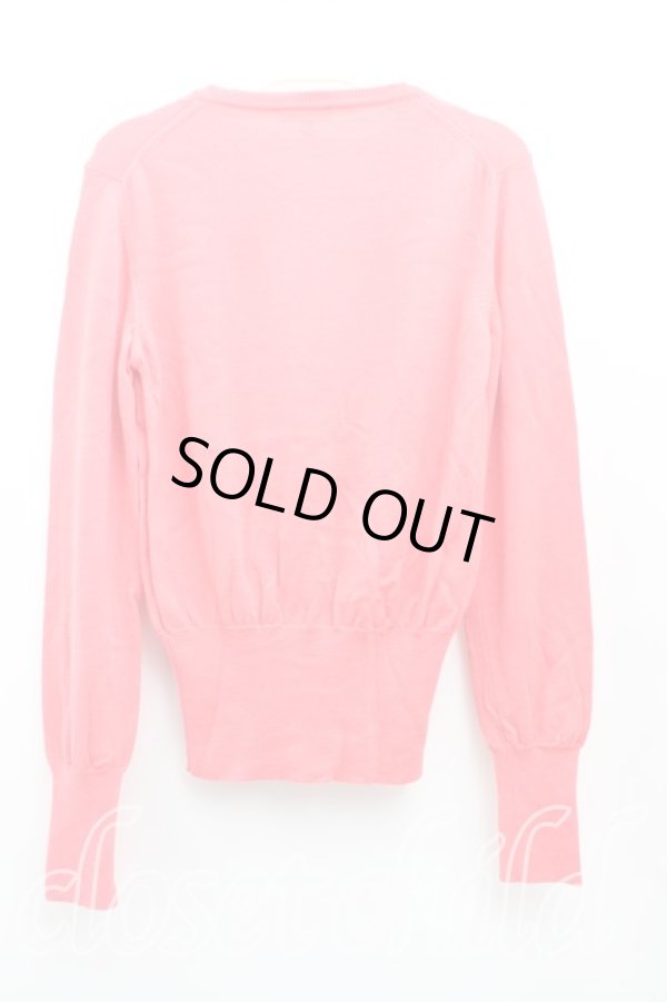 画像2: ヴィヴィアンウエストウッド 中古 / カラーオーブ刺繍カーディガン M ピンク  H-25-10-12-035-to-OD-ZH (2)