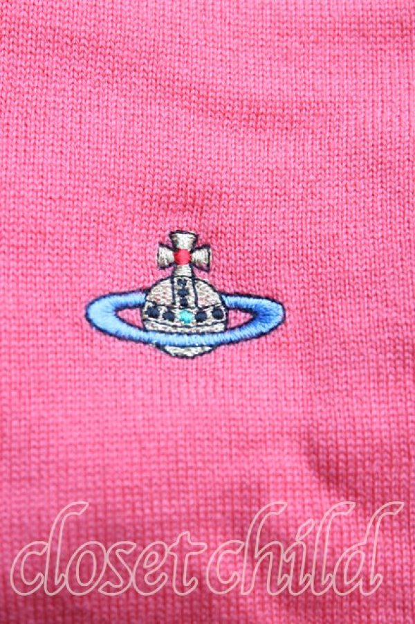 画像6: ヴィヴィアンウエストウッド 中古 / カラーオーブ刺繍カーディガン M ピンク  H-25-10-12-035-to-OD-ZH (6)