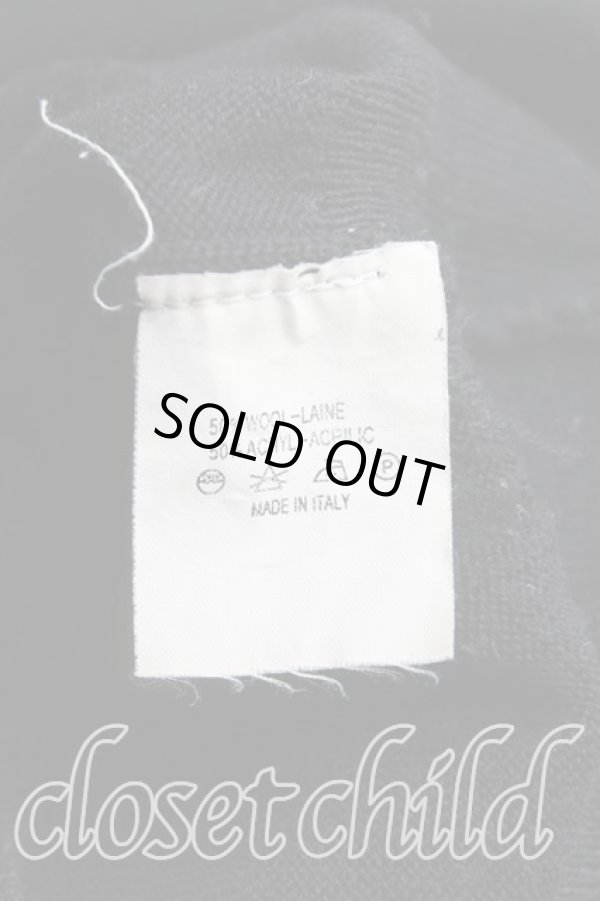 画像4: ヴィヴィアンウエストウッド 中古 / カラーオーブ刺繍タートルニット  黒  H-25-10-12-036-to-OD-ZH (4)