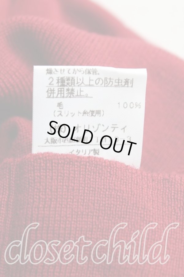 画像5: ヴィヴィアンウエストウッド 中古 / カラーオーブ刺繍タートルニット L 赤  H-25-10-12-039-to-OD-ZH (5)