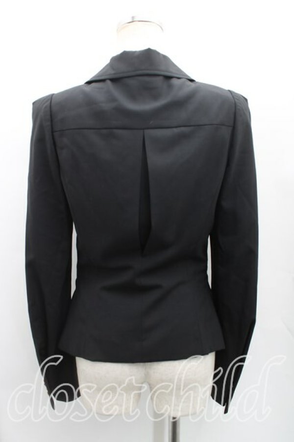 画像2: ヴィヴィアンウエストウッド 中古 / エナメルオーブボタンジャケット 40（9号相当） 黒  H-25-10-12-043-jc-OD-ZH (2)