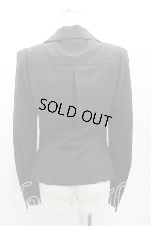 画像2: ヴィヴィアンウエストウッド 中古 / エナメルオーブボタンジャケット 40（9号相当） 黒  H-25-10-12-043-jc-OD-ZH (2)