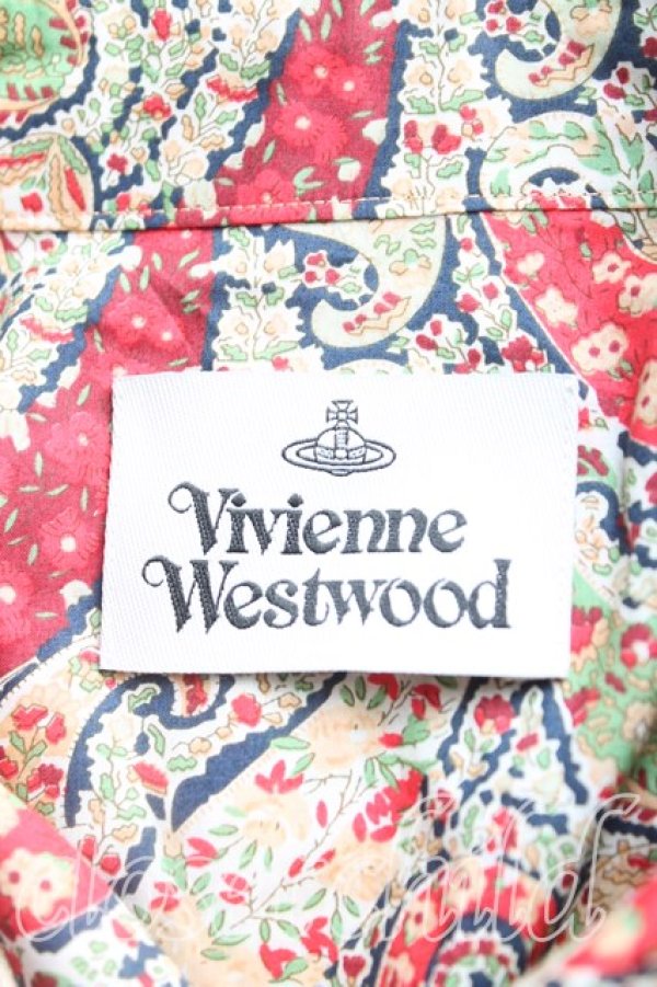 画像3: ヴィヴィアンウエストウッド 中古 / スクエアフロントドレス 38（7号相当） マルチ  H-25-10-12-045-op-OD-ZH (3)