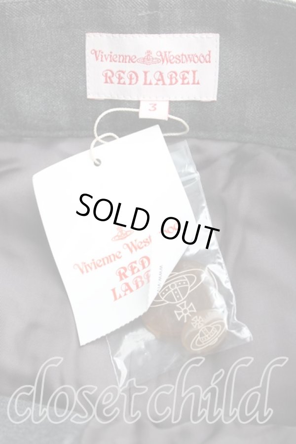 画像3: ヴィヴィアンウエストウッド 中古 / 格子チェックハーフパンツ 3（11号相当） 灰  H-25-10-12-048-pa-OD-ZH (3)