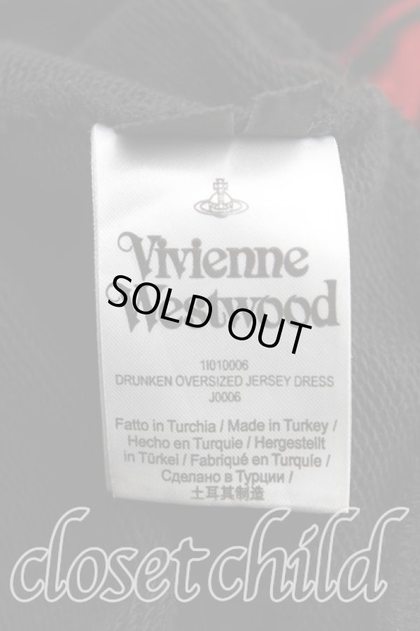 画像4: ヴィヴィアンウエストウッド 中古 / DRUNKEN OVERSIZED JERSEYS DRESS S 黒  H-25-10-12-005-op-IN-ZH (4)