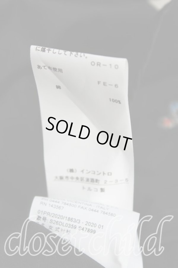 画像5: ヴィヴィアンウエストウッド 中古 / カラーオーブ刺繍パフスリーブシャツ 38（7号相当） 黒  H-25-10-12-050-bl-OD-ZH (5)