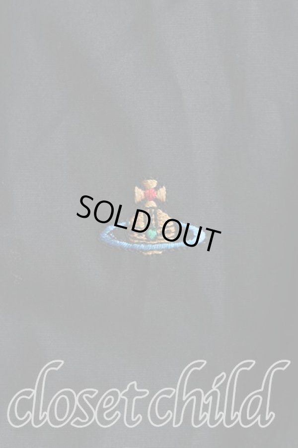 画像7: ヴィヴィアンウエストウッド 中古 / カラーオーブ刺繍パフスリーブシャツ 38（7号相当） 黒  H-25-10-12-050-bl-OD-ZH (7)