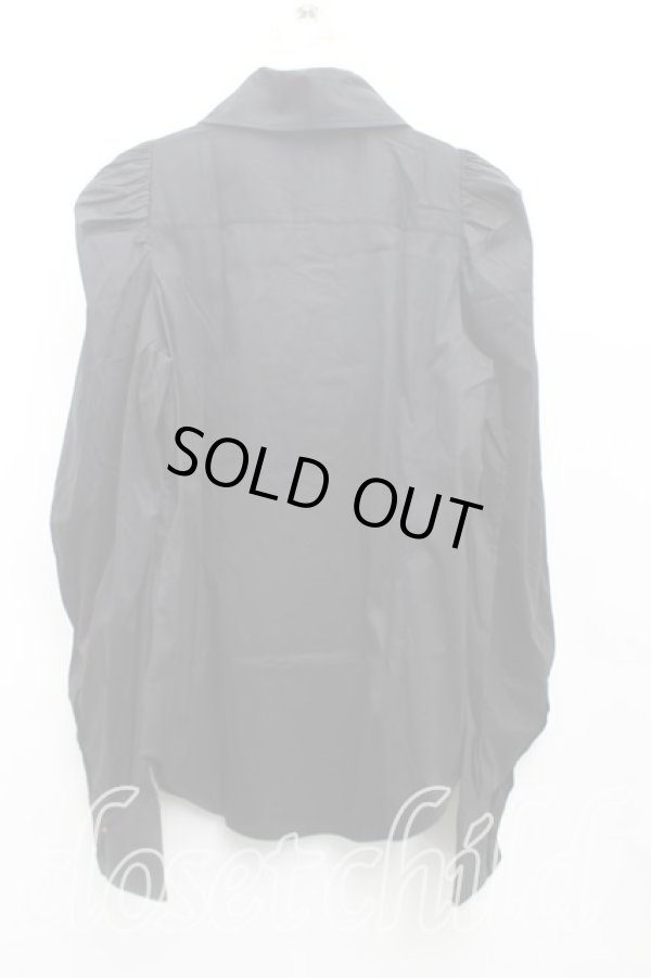 画像2: ヴィヴィアンウエストウッド 中古 / カラーオーブ刺繍シャツ 40（9号相当） 黒  H-25-10-12-052-bl-OD-ZH (2)