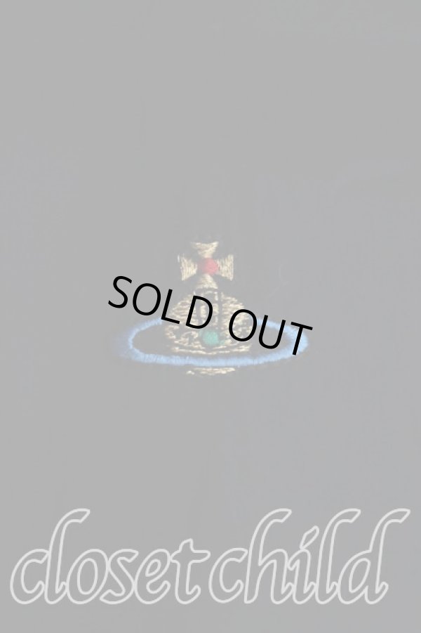 画像6: ヴィヴィアンウエストウッド 中古 / カラーオーブ刺繍シャツ 40（9号相当） 黒  H-25-10-12-052-bl-OD-ZH (6)