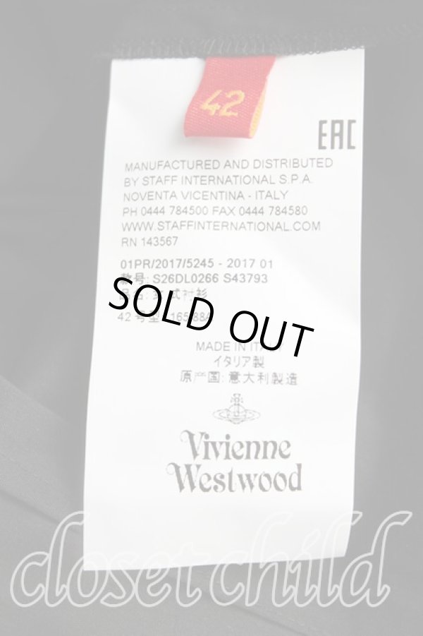 画像4: ヴィヴィアンウエストウッド 中古 / LOVEシャツ 42（11号相当） 黒  H-25-10-12-053-bl-OD-ZH (4)