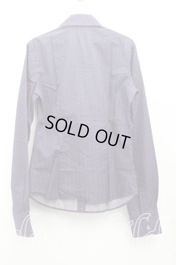 画像2: ヴィヴィアンウエストウッド 中古 / リバティタイフロントシャツ 40（9号相当） 紺  H-25-10-12-055-bl-OD-ZH (2)