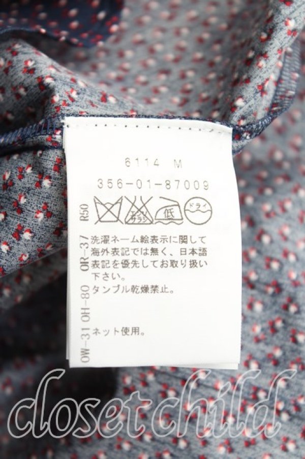 画像4: ヴィヴィアンウエストウッド 中古 / リバティタイフロントシャツ 40（9号相当） 紺  H-25-10-12-055-bl-OD-ZH (4)