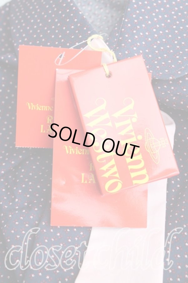 画像6: ヴィヴィアンウエストウッド 中古 / リバティタイフロントシャツ 40（9号相当） 紺  H-25-10-12-055-bl-OD-ZH (6)