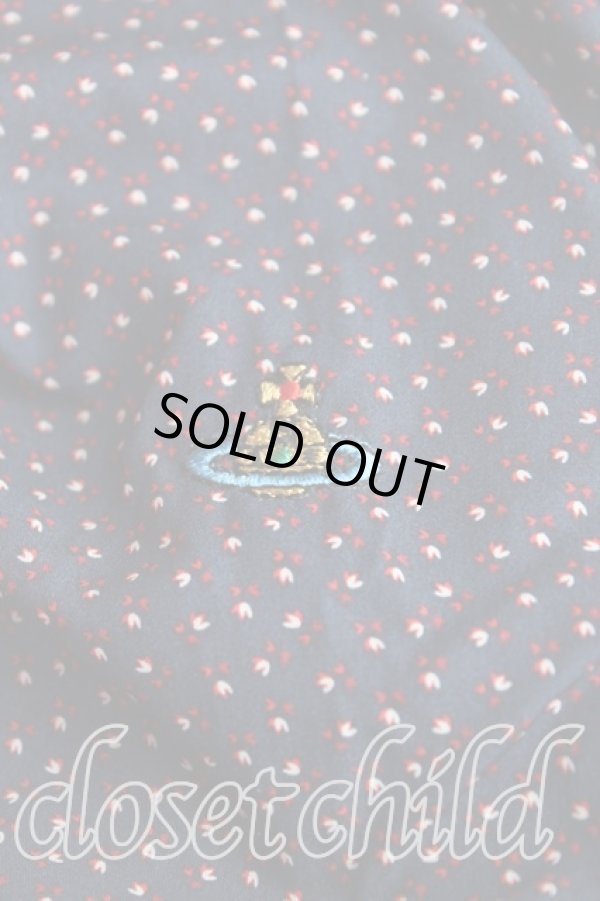 画像7: ヴィヴィアンウエストウッド 中古 / リバティタイフロントシャツ 40（9号相当） 紺  H-25-10-12-055-bl-OD-ZH (7)