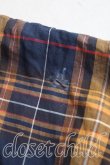 画像6: ANGLOMANIA 中古 / タータンチェックショートシャツ 38（M相当） 紺ｘ黄色  H-25-10-12-056-bl-OD-ZH (6)