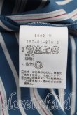 画像4: ヴィヴィアンウエストウッド 中古 / フロントフリルストライプシャツ 2（9号相当） 青  H-25-10-12-057-bl-OD-ZH (4)