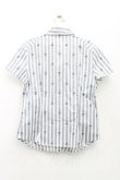 画像2: ヴィヴィアンウエストウッド 中古 / オーブ総柄フロントフリルシャツ 3（11号相当） 灰  H-25-10-12-058-bl-OD-ZH (2)