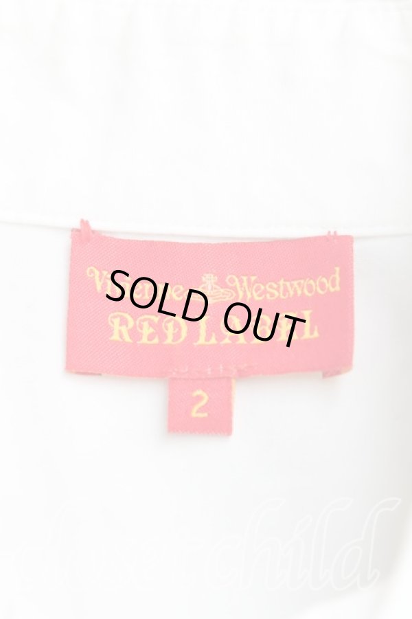 画像3: ヴィヴィアンウエストウッド 中古 / フロントフリルトルネードシャツ 2（9号相当） 白  H-25-10-12-059-bl-OD-ZH (3)