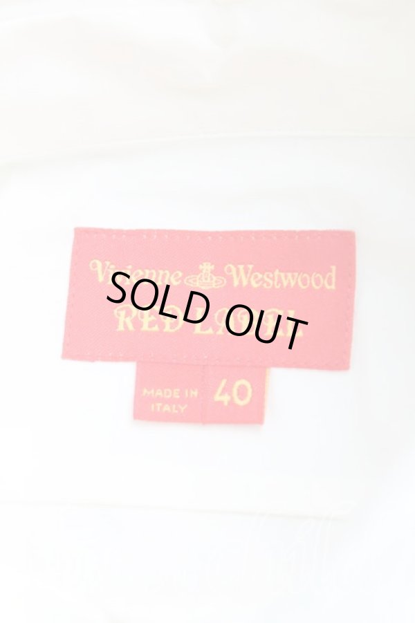 画像3: ヴィヴィアンウエストウッド 中古 / レースハリスシャツ 40（9号相当） 白  H-25-10-12-062-bl-OD-ZH (3)