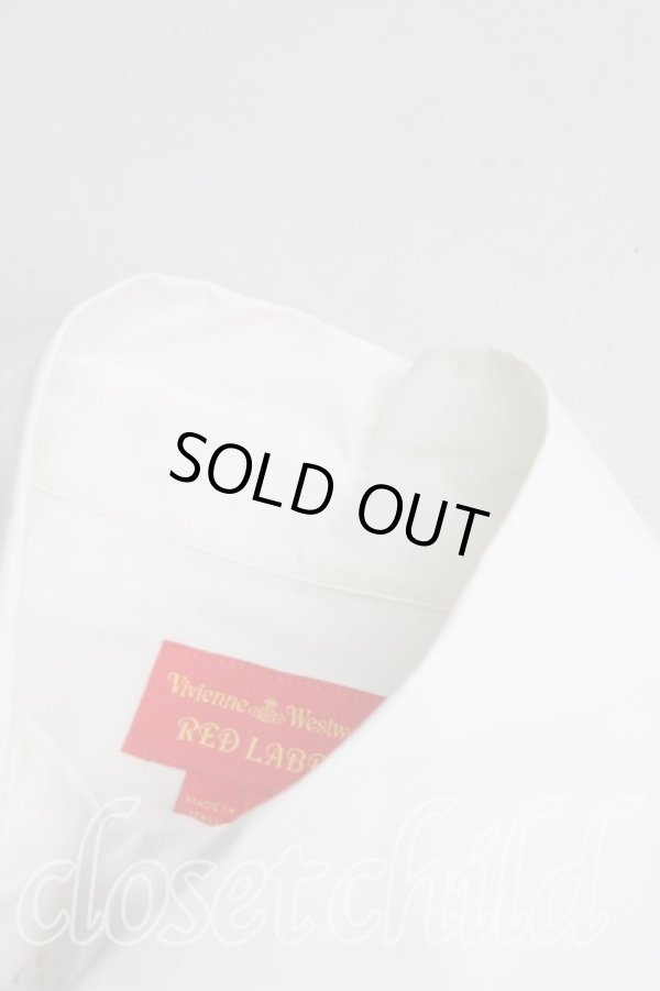 画像5: ヴィヴィアンウエストウッド 中古 / レースハリスシャツ 40（9号相当） 白  H-25-10-12-062-bl-OD-ZH (5)