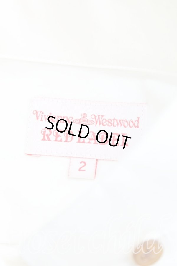 画像3: ヴィヴィアンウエストウッド 中古 / フラワーハートシャツ 2（9号相当） 白  H-25-10-12-063-bl-OD-ZH (3)