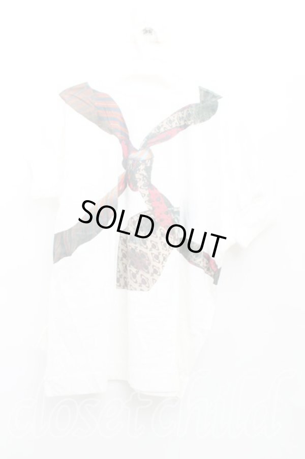 画像2: ヴィヴィアンウエストウッド 中古 / ユニオンジャックTシャツ 2（9号相当） 白  H-25-10-12-068-ts-OD-ZH (2)