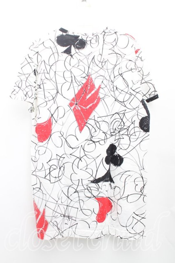 画像2: ヴィヴィアンウエストウッド 中古 / HOUSE OF CARDTシャツ L 白  H-25-10-12-069-ts-OD-ZH (2)