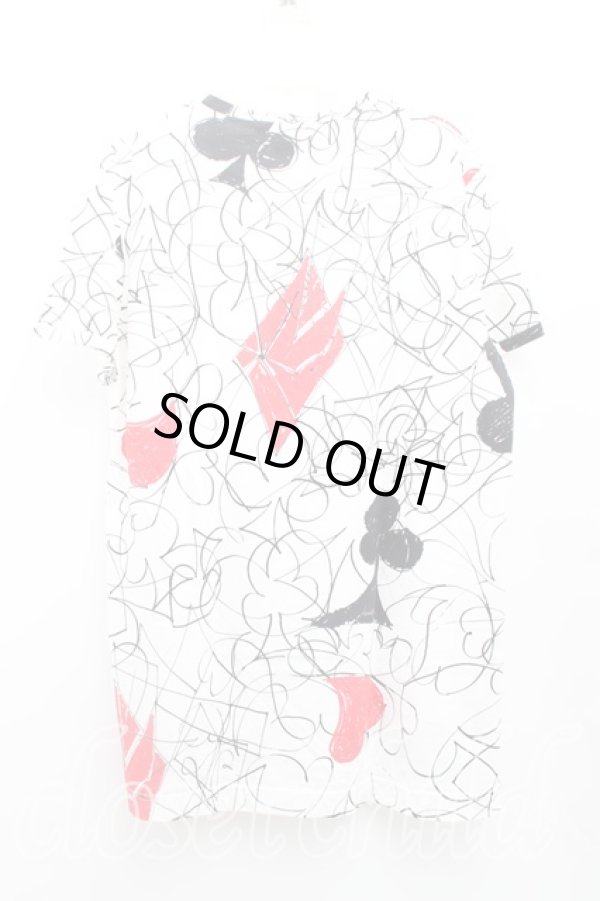 画像2: ヴィヴィアンウエストウッド 中古 / HOUSE OF CARDTシャツ L 白  H-25-10-12-069-ts-OD-ZH (2)