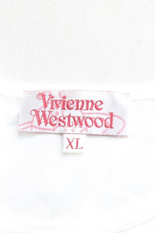 画像3: ヴィヴィアンウエストウッド 中古 / ファザークリスマスTシャツ XL 白  H-25-10-12-073-ts-OD-ZH (3)