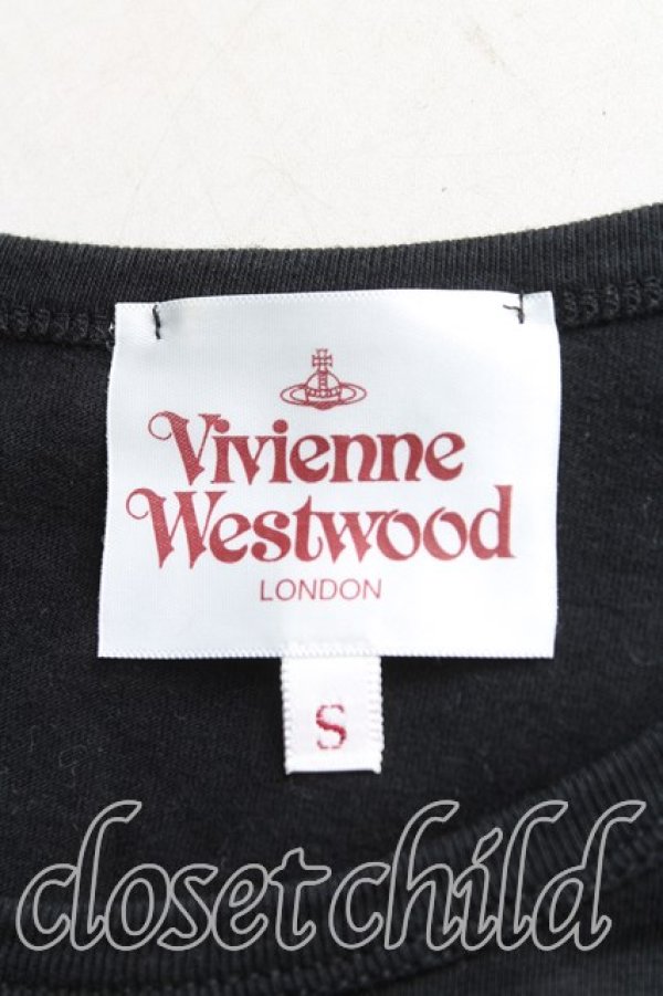 画像3: ヴィヴィアンウエストウッド 中古 / エリザベスTシャツ S 黒  H-25-10-12-074-ts-OD-ZH (3)