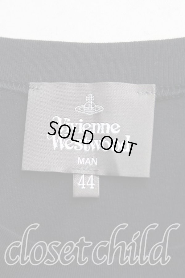 画像3: ヴィヴィアンウエストウッド MAN 中古 / MANptTシャツ 44(メンズS相当) 黒  H-25-10-12-075-ts-IN-ZH (3)