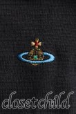 画像6: ヴィヴィアンウエストウッド 中古 / カラーオーブ刺繍カーディガン M 黒  H-25-10-12-081-to-OD-ZH (6)
