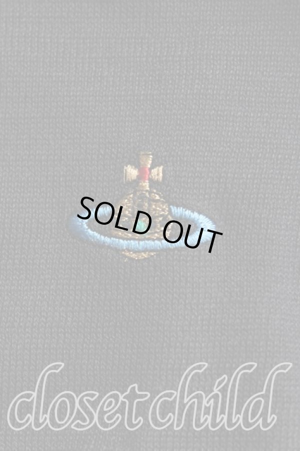 画像6: ヴィヴィアンウエストウッド 中古 / カラーオーブ刺繍カーディガン M 黒  H-25-10-12-081-to-OD-ZH (6)