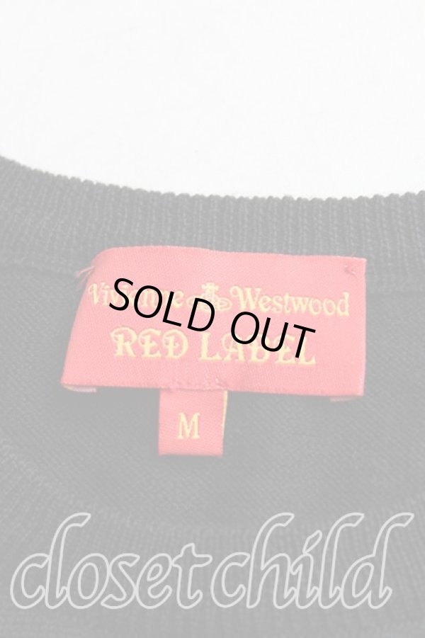 画像3: ヴィヴィアンウエストウッド 中古 / カラーオーブ刺繍半袖ニット M 黒  H-25-10-12-083-to-OD-ZH (3)