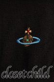 画像6: ヴィヴィアンウエストウッド 中古 / カラーオーブ刺繍半袖ニット M 黒  H-25-10-12-083-to-OD-ZH (6)