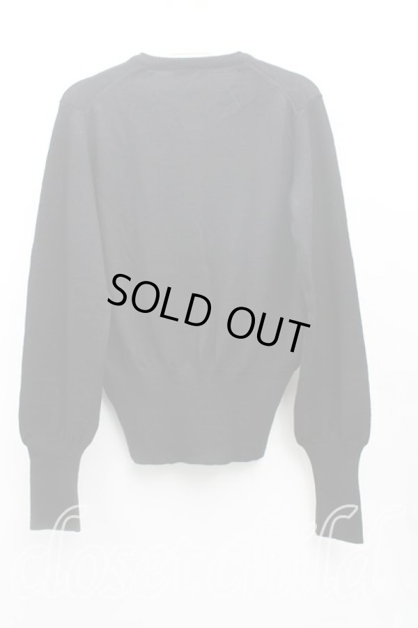 画像2: ヴィヴィアンウエストウッド 中古 / カラーオーブ刺繍カーディガン M 黒  H-25-10-12-084-to-OD-ZH (2)