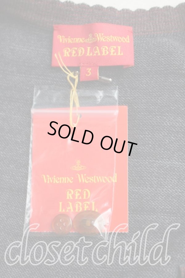 画像3: ヴィヴィアンウエストウッド 中古 / レースオーブカーディガン 3（11号相当） 灰  H-25-10-12-090-to-OD-ZH (3)