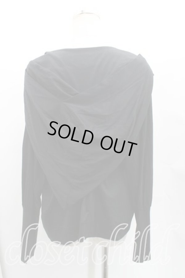 画像2: ヴィヴィアンウエストウッド 中古 / フラップフーディー 2（9号相当） 黒  H-25-10-12-091-to-OD-ZH (2)