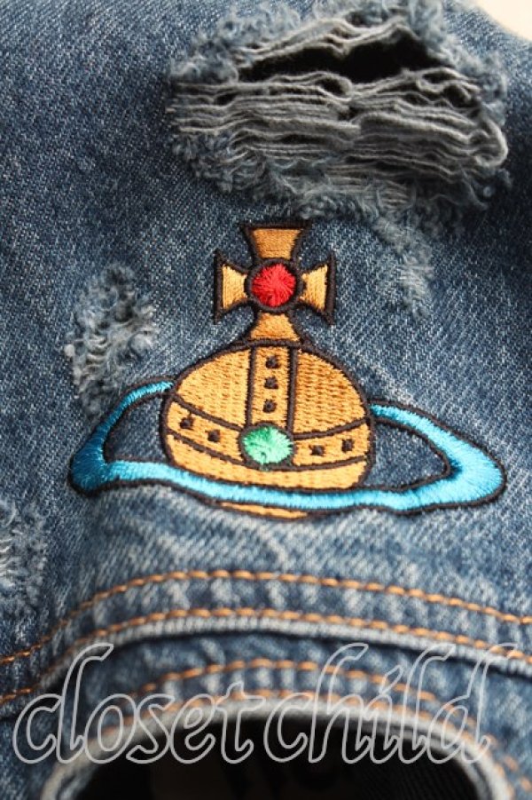 画像5: ヴィヴィアンウエストウッド 中古 / MARLENE VEST XL インディゴ  H-25-10-12-001-jc-IN-ZH (5)