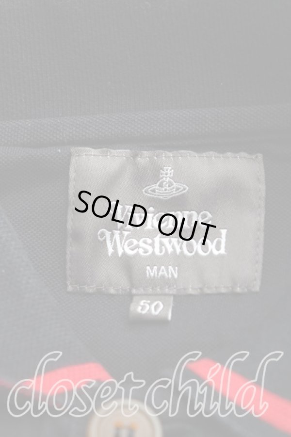 画像3: ヴィヴィアンウエストウッド 中古 / オーブ刺繍ポロシャツ 50(メンズXL相当) 紺  H-25-10-12-094-to-IN-ZH (3)