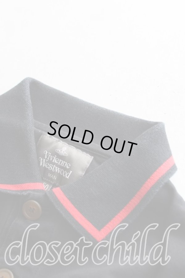 画像5: ヴィヴィアンウエストウッド 中古 / オーブ刺繍ポロシャツ 50(メンズXL相当) 紺  H-25-10-12-094-to-IN-ZH (5)