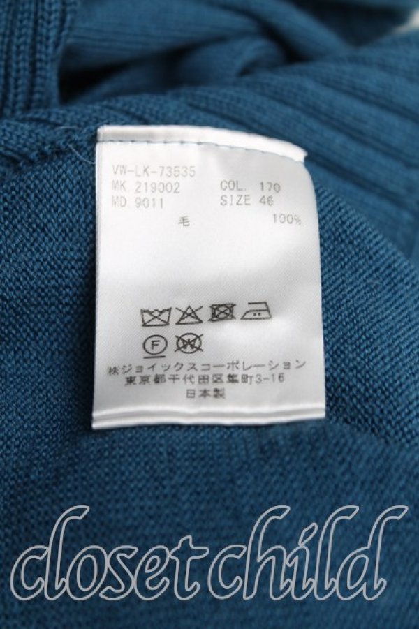 画像4: ヴィヴィアンウエストウッド MAN 中古 / オーブ刺繍タートルネックニット 46(メンズM相当) 青  H-25-10-12-099-to-IN-ZH (4)